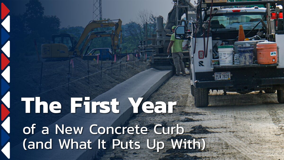 The First Year of a New Concrete Curb (and What It Puts Up With)