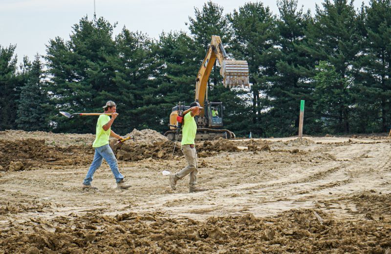 Dirt construction site
